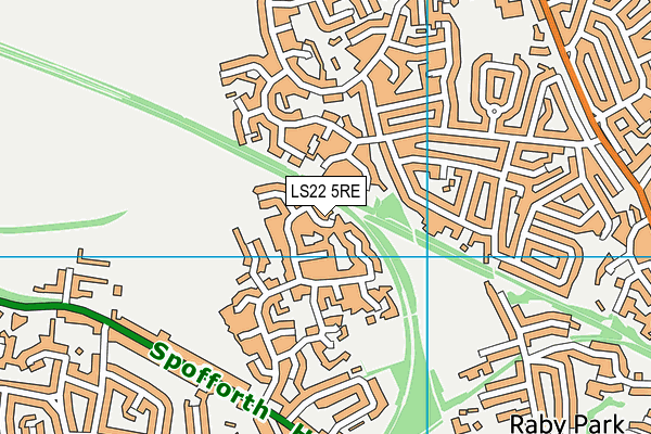 LS22 5RE map - OS VectorMap District (Ordnance Survey) LS22 5RE map - OS VectorMap District (Ordnance Survey)