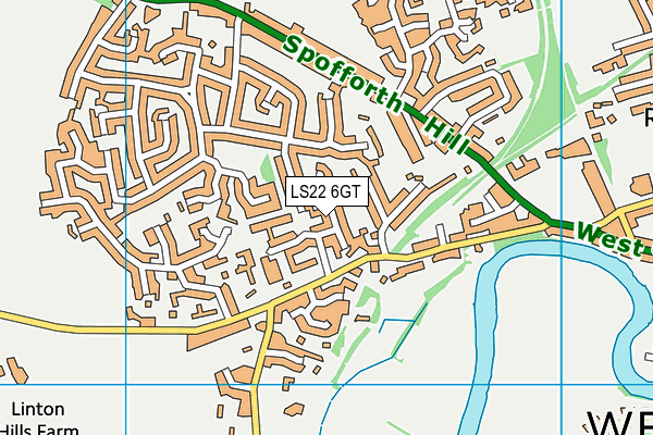 LS22 6GT map - OS VectorMap District (Ordnance Survey)