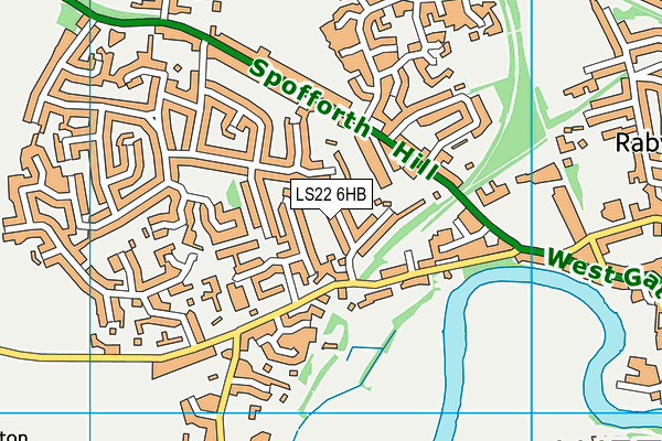 LS22 6HB map - OS VectorMap District (Ordnance Survey) LS22 6HB map - OS VectorMap District (Ordnance Survey)