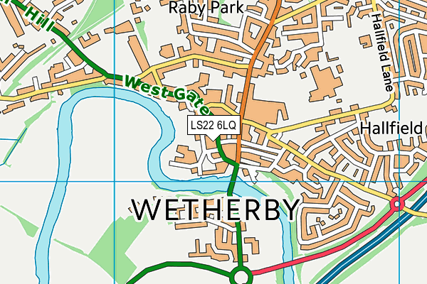 LS22 6LQ map - OS VectorMap District (Ordnance Survey) LS22 6LQ map - OS VectorMap District (Ordnance Survey)