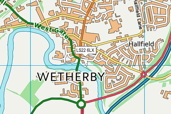 LS22 6LX map - OS VectorMap District (Ordnance Survey) LS22 6LX map - OS VectorMap District (Ordnance Survey)