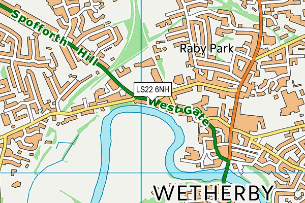 LS22 6NH map - OS VectorMap District (Ordnance Survey) LS22 6NH map - OS VectorMap District (Ordnance Survey)