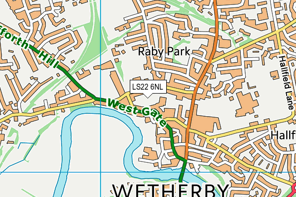 LS22 6NL map - OS VectorMap District (Ordnance Survey) LS22 6NL map - OS VectorMap District (Ordnance Survey)