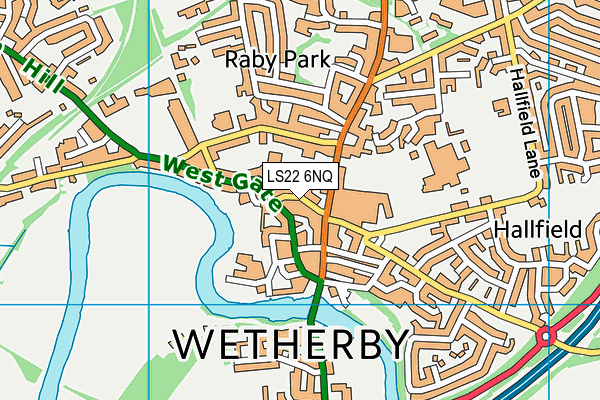 LS22 6NQ map - OS VectorMap District (Ordnance Survey) LS22 6NQ map - OS VectorMap District (Ordnance Survey)