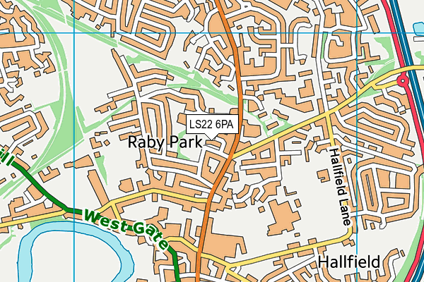 LS22 6PA map - OS VectorMap District (Ordnance Survey) LS22 6PA map - OS VectorMap District (Ordnance Survey)
