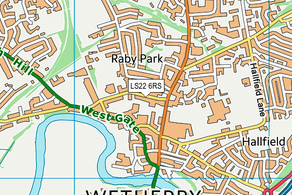 LS22 6RS map - OS VectorMap District (Ordnance Survey) LS22 6RS map - OS VectorMap District (Ordnance Survey)