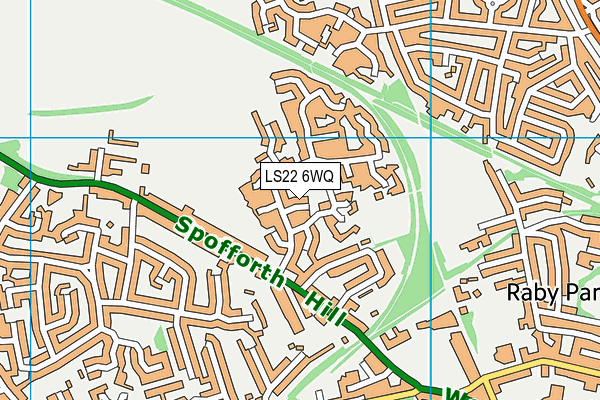 LS22 6WQ map - OS VectorMap District (Ordnance Survey) LS22 6WQ map - OS VectorMap District (Ordnance Survey)