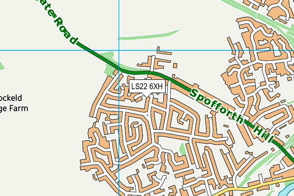 LS22 6XH map - OS VectorMap District (Ordnance Survey) LS22 6XH map - OS VectorMap District (Ordnance Survey)