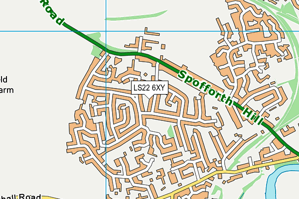 LS22 6XY map - OS VectorMap District (Ordnance Survey) LS22 6XY map - OS VectorMap District (Ordnance Survey)