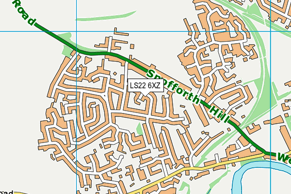 LS22 6XZ map - OS VectorMap District (Ordnance Survey) LS22 6XZ map - OS VectorMap District (Ordnance Survey)