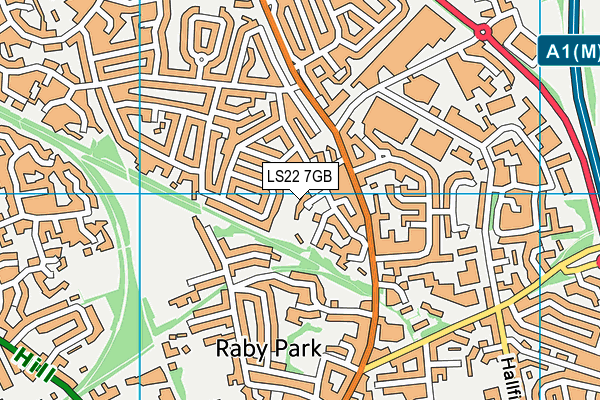 LS22 7GB map - OS VectorMap District (Ordnance Survey) LS22 7GB map - OS VectorMap District (Ordnance Survey)