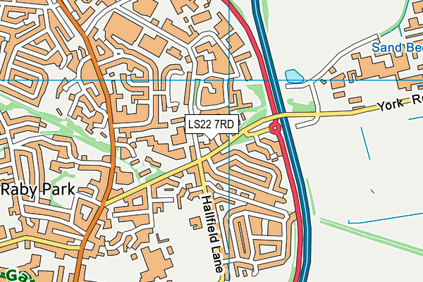 LS22 7RD map - OS VectorMap District (Ordnance Survey) LS22 7RD map - OS VectorMap District (Ordnance Survey)