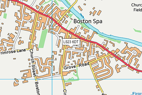 LS23 6DT map - OS VectorMap District (Ordnance Survey) LS23 6DT map - OS VectorMap District (Ordnance Survey)