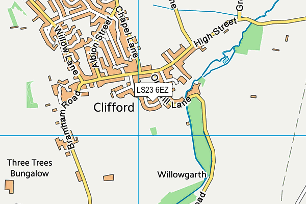 LS23 6EZ map - OS VectorMap District (Ordnance Survey) LS23 6EZ map - OS VectorMap District (Ordnance Survey)