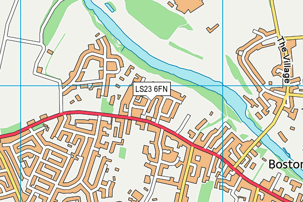 LS23 6FN map - OS VectorMap District (Ordnance Survey) LS23 6FN map - OS VectorMap District (Ordnance Survey)
