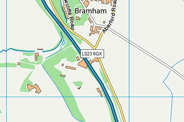 LS23 6GX map - OS VectorMap District (Ordnance Survey)