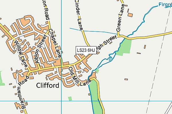 LS23 6HJ map - OS VectorMap District (Ordnance Survey)