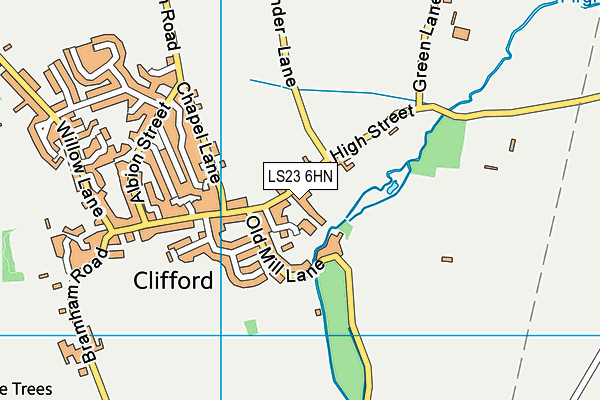 LS23 6HN map - OS VectorMap District (Ordnance Survey) LS23 6HN map - OS VectorMap District (Ordnance Survey)