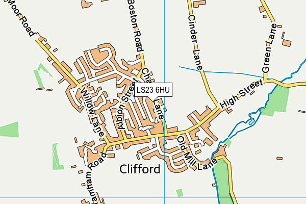 LS23 6HU map - OS VectorMap District (Ordnance Survey) LS23 6HU map - OS VectorMap District (Ordnance Survey)