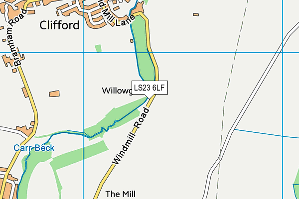 LS23 6LF map - OS VectorMap District (Ordnance Survey) LS23 6LF map - OS VectorMap District (Ordnance Survey)