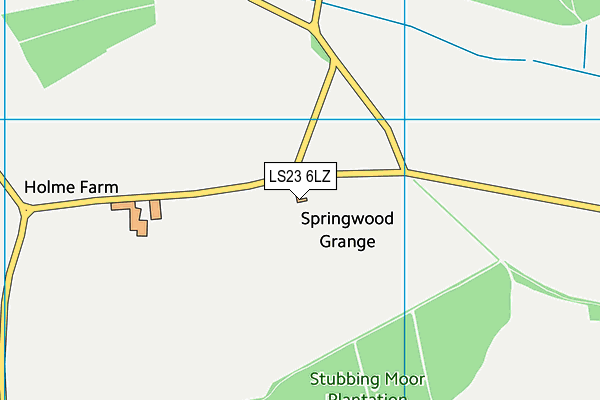 LS23 6LZ map - OS VectorMap District (Ordnance Survey) LS23 6LZ map - OS VectorMap District (Ordnance Survey)