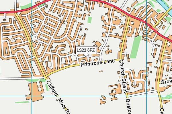 LS23 6PZ map - OS VectorMap District (Ordnance Survey) LS23 6PZ map - OS VectorMap District (Ordnance Survey)