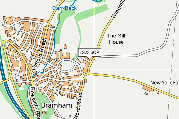 LS23 6QP map - OS VectorMap District (Ordnance Survey) LS23 6QP map - OS VectorMap District (Ordnance Survey)