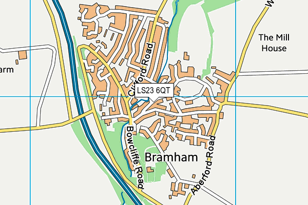 LS23 6QT map - OS VectorMap District (Ordnance Survey)