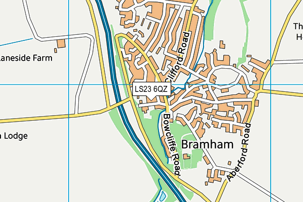 LS23 6QZ map - OS VectorMap District (Ordnance Survey) LS23 6QZ map - OS VectorMap District (Ordnance Survey)