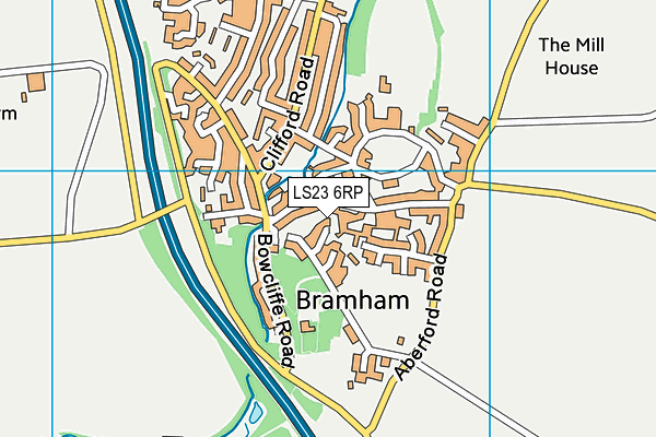 LS23 6RP map - OS VectorMap District (Ordnance Survey) LS23 6RP map - OS VectorMap District (Ordnance Survey)