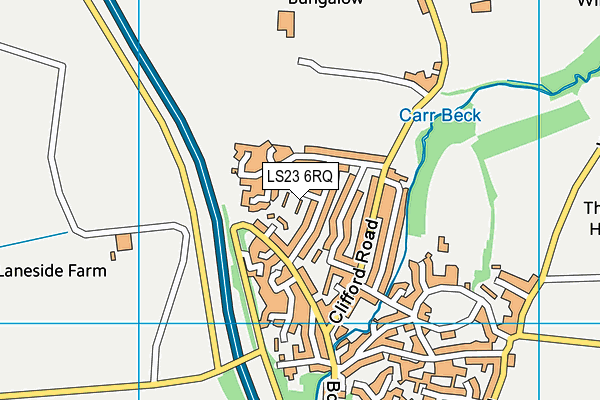 LS23 6RQ map - OS VectorMap District (Ordnance Survey) LS23 6RQ map - OS VectorMap District (Ordnance Survey)