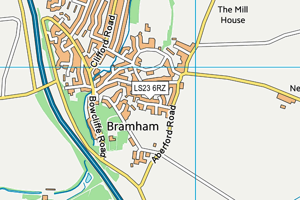 LS23 6RZ map - OS VectorMap District (Ordnance Survey) LS23 6RZ map - OS VectorMap District (Ordnance Survey)