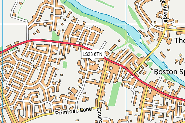 LS23 6TN map - OS VectorMap District (Ordnance Survey) LS23 6TN map - OS VectorMap District (Ordnance Survey)