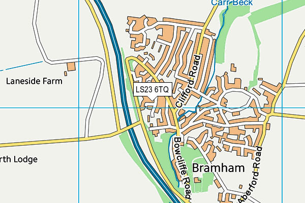 LS23 6TQ map - OS VectorMap District (Ordnance Survey) LS23 6TQ map - OS VectorMap District (Ordnance Survey)
