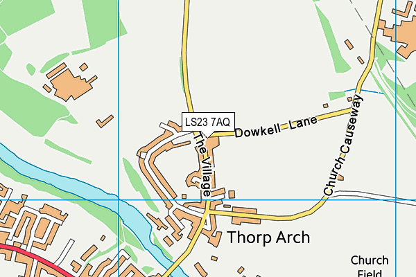 LS23 7AQ map - OS VectorMap District (Ordnance Survey) LS23 7AQ map - OS VectorMap District (Ordnance Survey)