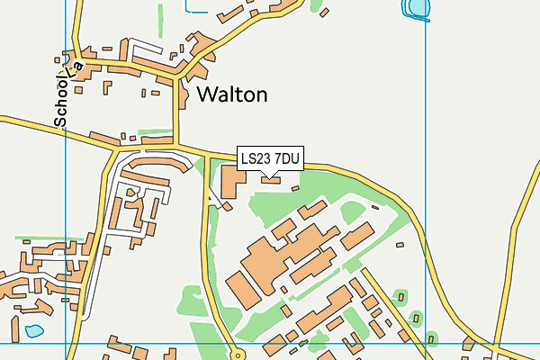 LS23 7DU map - OS VectorMap District (Ordnance Survey) LS23 7DU map - OS VectorMap District (Ordnance Survey)