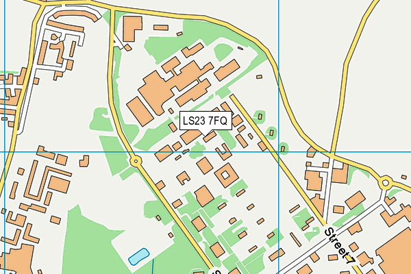 LS23 7FQ map - OS VectorMap District (Ordnance Survey) LS23 7FQ map - OS VectorMap District (Ordnance Survey)