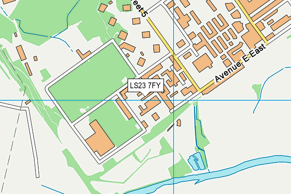 LS23 7FY map - OS VectorMap District (Ordnance Survey) LS23 7FY map - OS VectorMap District (Ordnance Survey)