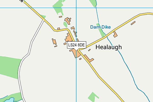 LS24 8DE map - OS VectorMap District (Ordnance Survey) LS24 8DE map - OS VectorMap District (Ordnance Survey)