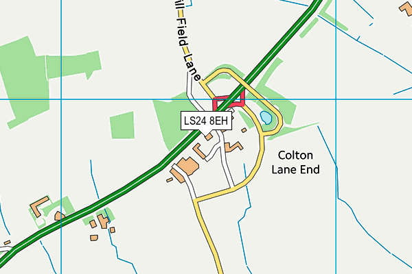 LS24 8EH map - OS VectorMap District (Ordnance Survey) LS24 8EH map - OS VectorMap District (Ordnance Survey)