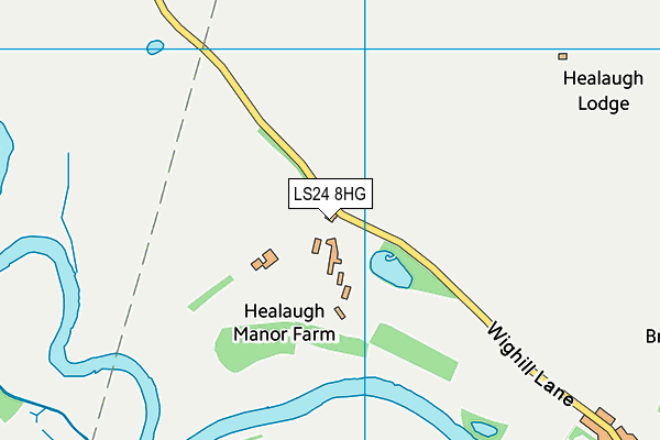 LS24 8HG map - OS VectorMap District (Ordnance Survey) LS24 8HG map - OS VectorMap District (Ordnance Survey)
