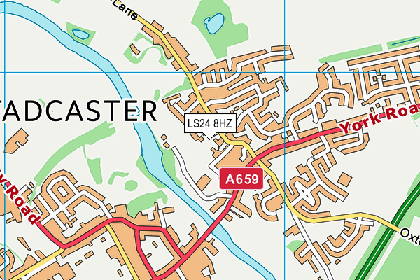 LS24 8HZ map - OS VectorMap District (Ordnance Survey) LS24 8HZ map - OS VectorMap District (Ordnance Survey)