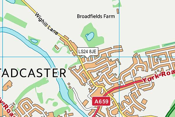 LS24 8JE map - OS VectorMap District (Ordnance Survey) LS24 8JE map - OS VectorMap District (Ordnance Survey)