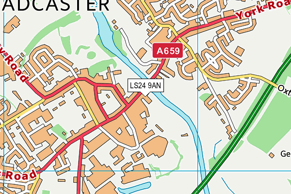 LS24 9AN map - OS VectorMap District (Ordnance Survey) LS24 9AN map - OS VectorMap District (Ordnance Survey)