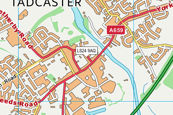 LS24 9AQ map - OS VectorMap District (Ordnance Survey) LS24 9AQ map - OS VectorMap District (Ordnance Survey)