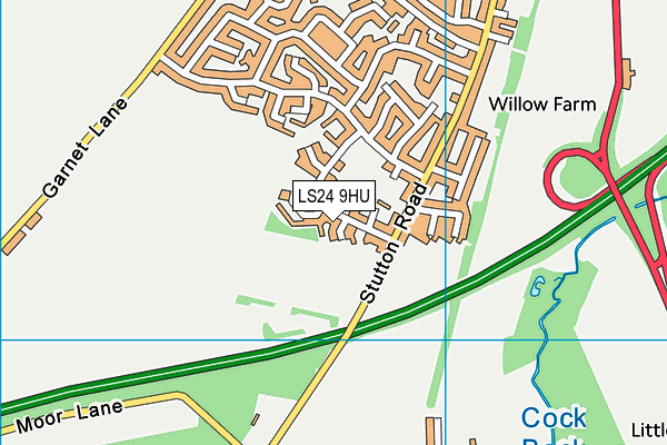 LS24 9HU map - OS VectorMap District (Ordnance Survey) LS24 9HU map - OS VectorMap District (Ordnance Survey)