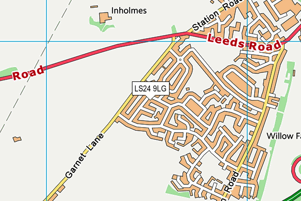 LS24 9LG map - OS VectorMap District (Ordnance Survey) LS24 9LG map - OS VectorMap District (Ordnance Survey)