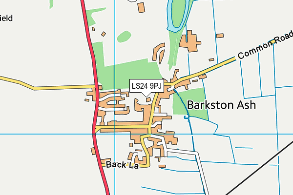 LS24 9PJ map - OS VectorMap District (Ordnance Survey) LS24 9PJ map - OS VectorMap District (Ordnance Survey)