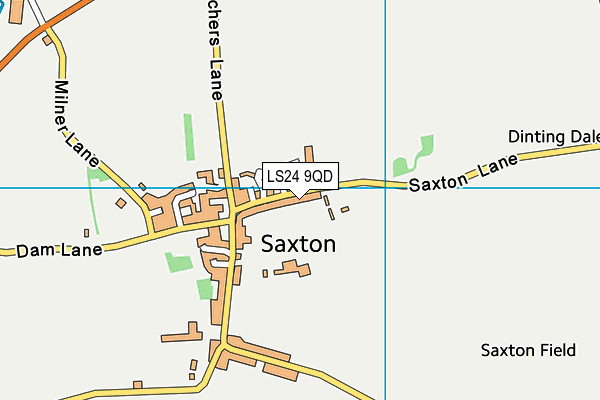 LS24 9QD map - OS VectorMap District (Ordnance Survey) LS24 9QD map - OS VectorMap District (Ordnance Survey)