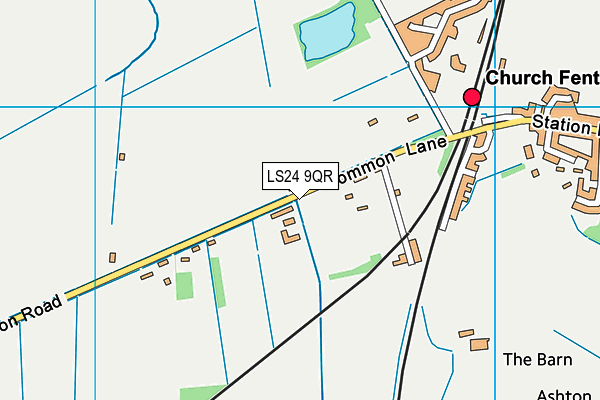 LS24 9QR map - OS VectorMap District (Ordnance Survey) LS24 9QR map - OS VectorMap District (Ordnance Survey)